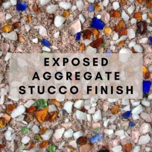Exposed Aggregate Stucco Finish